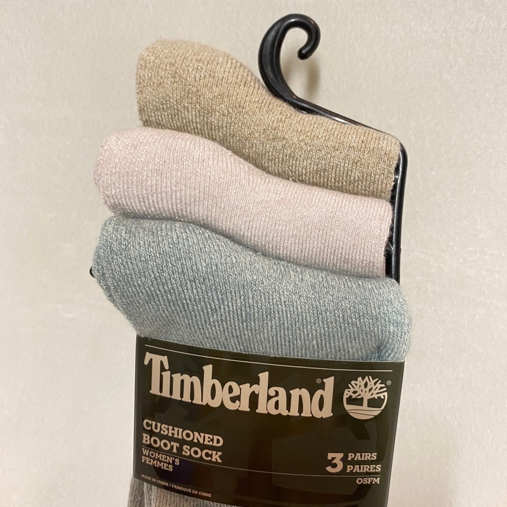 Timberland Cushioned Boot Socks 3 Pairs - Picture 5 of 8